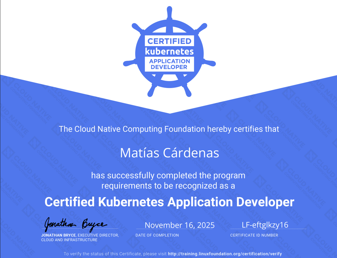 CKAD: Certified Kubernetes Application Developer